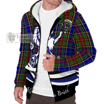 Beattie Tartan Sherpa Hoodie with Alba Gu Brath Regal Lion Emblem Unisex S - Tartan Vibes Clothing