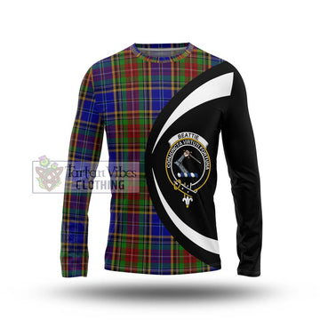 Beattie Tartan Long Sleeve T-Shirt with Family Crest Circle Style Unisex - Tartan Vibes Clothing