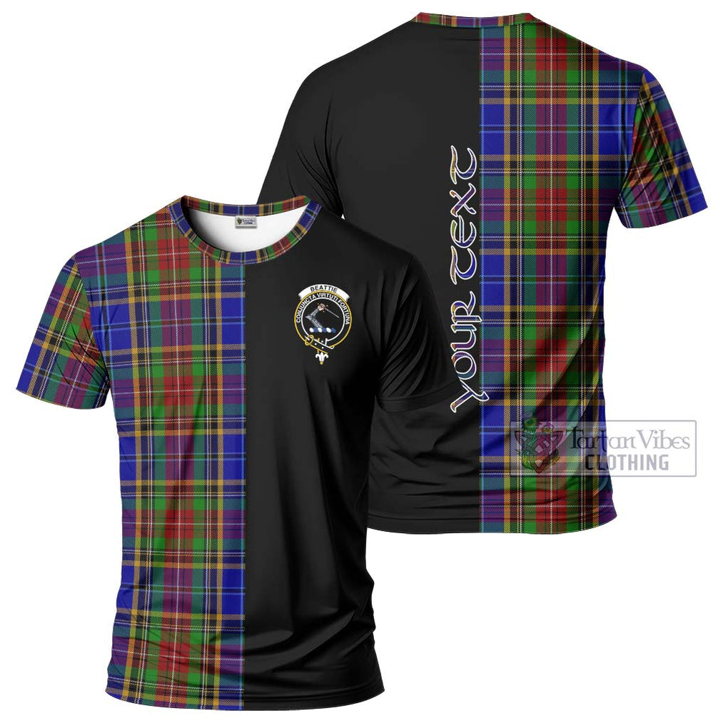 Beattie Tartan T-Shirt with Family Crest and Half Of Me Style Kid's Shirt - Tartanvibesclothing Shop
