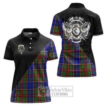 Beattie Tartan Women's Polo Shirt with Family Crest and Military Logo Style Women - Tartan Vibes Clothing