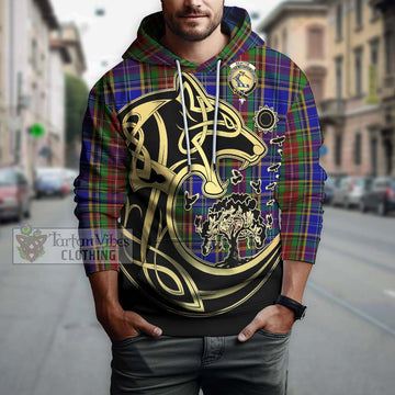 Beattie Tartan Hoodie with Family Crest Celtic Wolf Style Zip Hoodie - Tartan Vibes Clothing