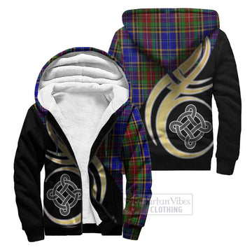 Beattie Tartan Sherpa Hoodie with Family Crest and Celtic Symbol Style Unisex S - Tartan Vibes Clothing