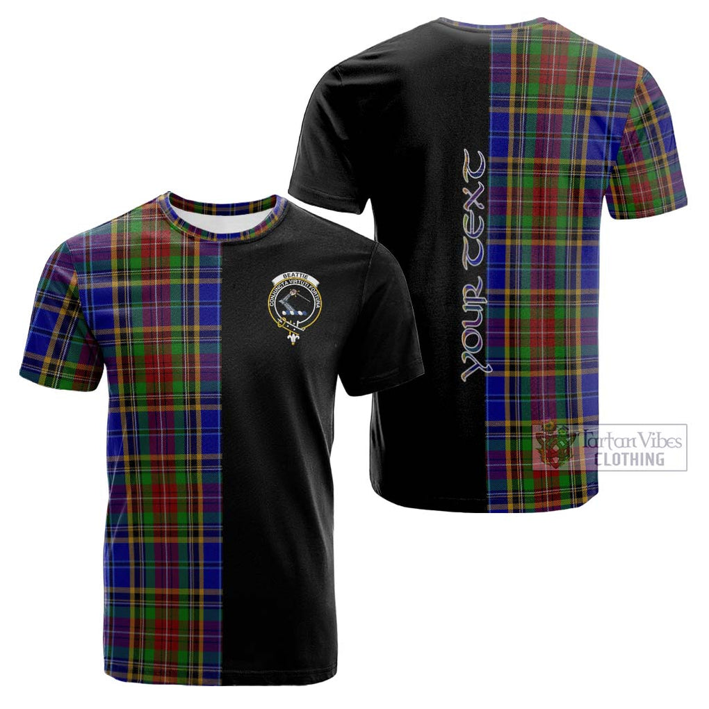 Tartan Vibes Clothing Beattie Tartan Cotton T-shirt with Family Crest and Half Of Me Style