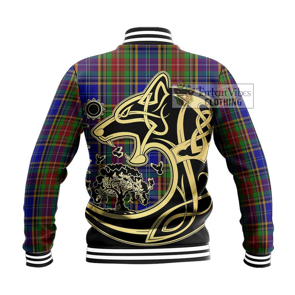 Beattie Tartan Baseball Jacket with Family Crest Celtic Wolf Style - Tartan Vibes Clothing