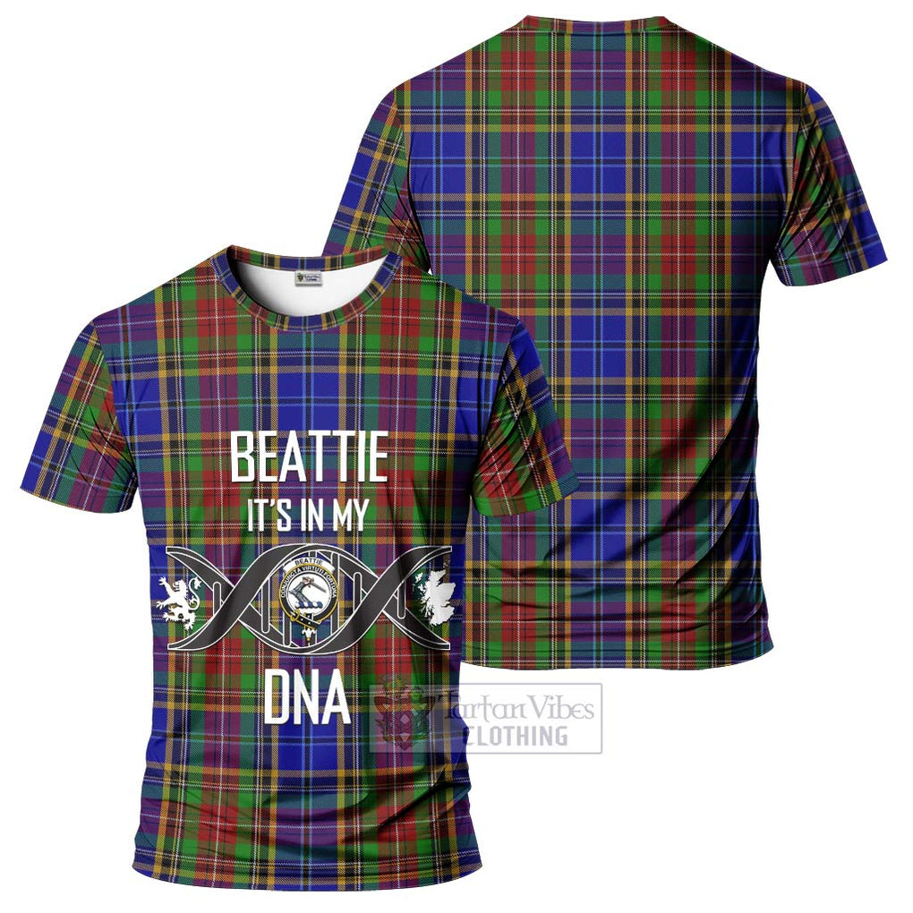 Beattie Tartan T-Shirt with Family Crest DNA In Me Style - Tartan Vibes Clothing