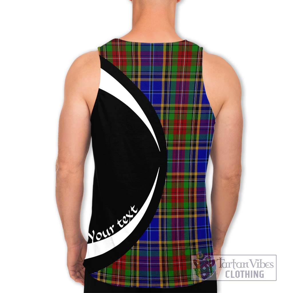 Beattie Tartan Men's Tank Top with Family Crest Circle Style - Tartan Vibes Clothing