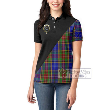 Beattie Tartan Women's Polo Shirt with Family Crest and Military Logo Style - Tartan Vibes Clothing