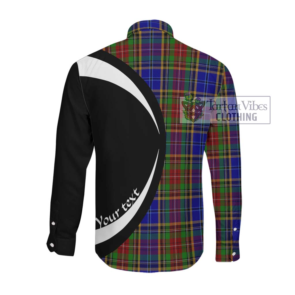 Beattie Tartan Long Sleeve Button Up with Family Crest Circle Style Men's Shirt - Tartan Vibes Clothing