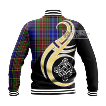 Beattie Tartan Baseball Jacket with Family Crest and Celtic Symbol Style - Tartan Vibes Clothing