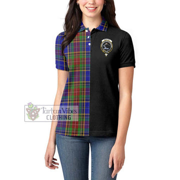 Beattie Tartan Women's Polo Shirt with Family Crest and Half Of Me Style - Tartan Vibes Clothing