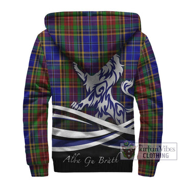 Beattie Tartan Sherpa Hoodie with Alba Gu Brath Regal Lion Emblem - Tartan Vibes Clothing