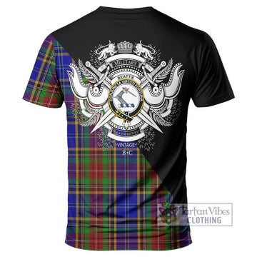 Beattie Tartan T-Shirt with Family Crest and Military Logo Style