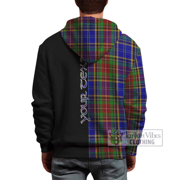 Beattie Tartan Hoodie with Family Crest and Half Of Me Style - Tartan Vibes Clothing