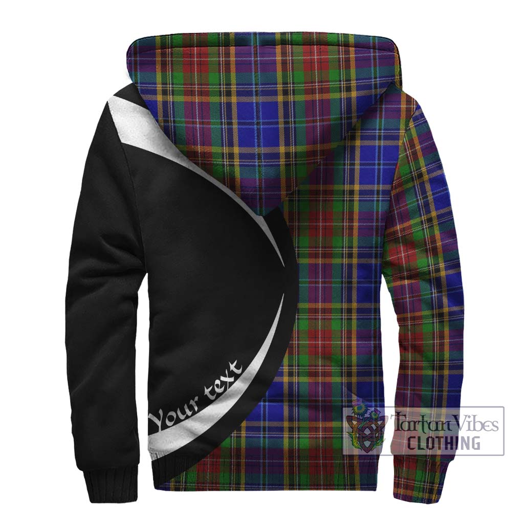 Beattie Tartan Sherpa Hoodie with Family Crest Circle Style - Tartan Vibes Clothing