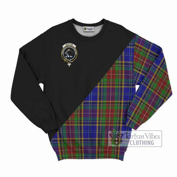 Beattie Tartan Sweatshirt with Family Crest and Military Logo Style - Tartan Vibes Clothing