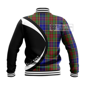 Beattie Tartan Baseball Jacket with Family Crest Circle Style - Tartan Vibes Clothing