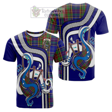 Beattie Tartan Cotton T-shirt with Epic Bagpipe Style