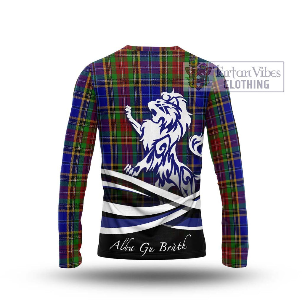 Beattie Tartan Long Sleeve T-Shirt with Alba Gu Brath Regal Lion Emblem - Tartan Vibes Clothing