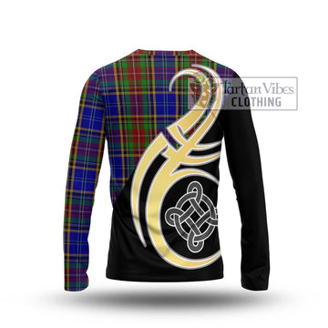 Beattie Tartan Long Sleeve T-Shirt with Family Crest and Celtic Symbol Style - Tartan Vibes Clothing
