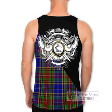 Beattie Tartan Men's Tank Top with Family Crest and Military Logo Style - Tartan Vibes Clothing