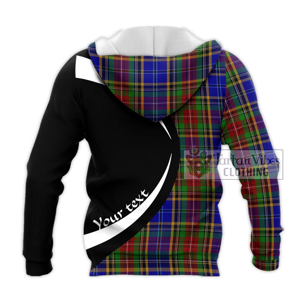 Beattie Tartan Knitted Hoodie with Family Crest Circle Style - Tartan Vibes Clothing