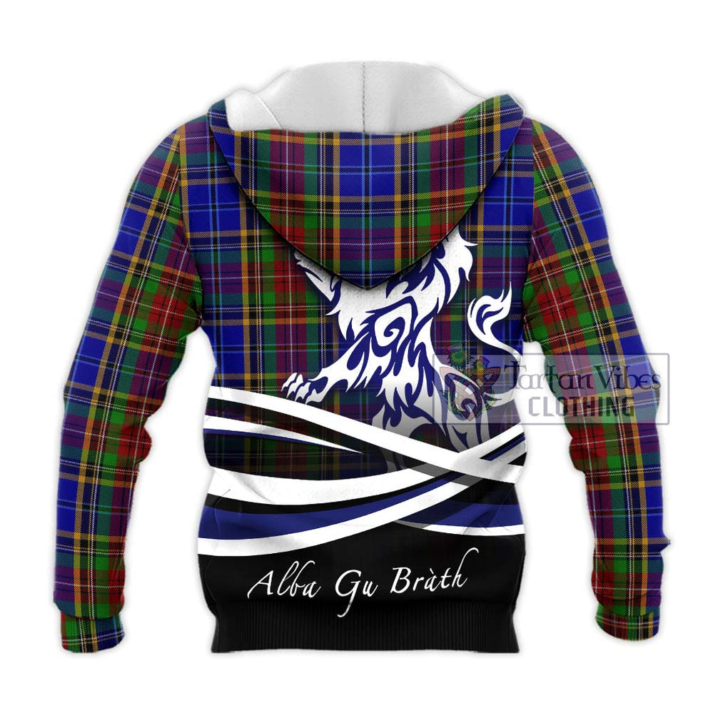 Beattie Tartan Knitted Hoodie with Alba Gu Brath Regal Lion Emblem - Tartan Vibes Clothing