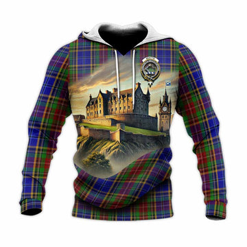 Beattie (Beatty) Tartan Family Crest Knitted Hoodie with Scottish Ancient Castle Style Unisex Knitted Pullover Hoodie - Tartan Vibes Clothing