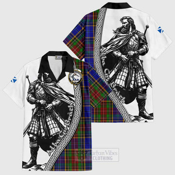Beattie (Beatty) Tartan Clan Crest Hawaiian Shirt with Highlander Warrior Celtic Style Kid - Tartan Vibes Clothing