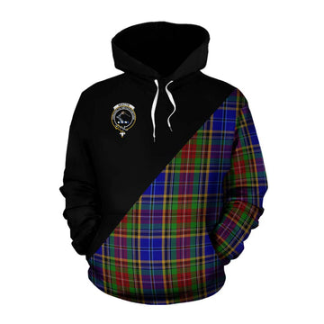 Beattie (Beatty) Tartan Cotton Hoodie with Family Crest and Military Logo Style Pullover Hoodie XS - Tartan Vibes Clothing