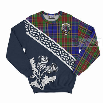 Beattie (Beatty) Tartan Sweatshirt Featuring Thistle and Scotland Map Unisex - Tartan Vibes Clothing