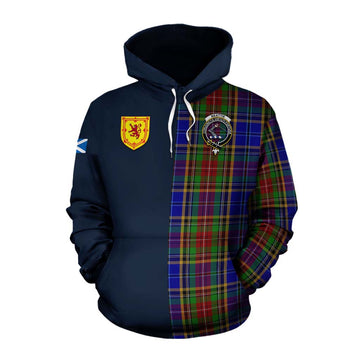 Beattie (Beatty) Tartan Cotton Hoodie Alba with Scottish Lion Royal Arm Half Style Pullover Hoodie XS - Tartan Vibes Clothing