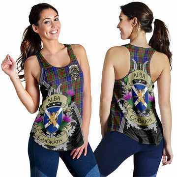 Beattie (Beatty) Tartan Family Crest Women's Racerback Tanks Lion Rampant Royal Thistle Shield Celtic Inspired 4XL - Tartan Vibes Clothing