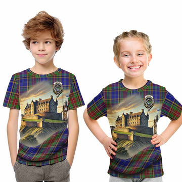 Beattie (Beatty) Tartan Family Crest Kid T-Shirt with Scottish Ancient Castle Style Youth XL Size14 - Tartan Vibes Clothing