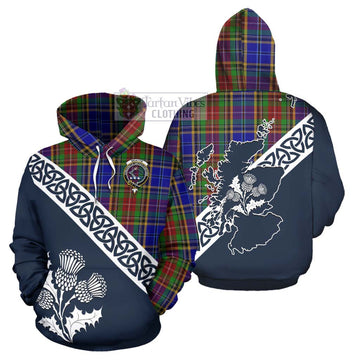 Beattie (Beatty) Tartan Hoodie Featuring Thistle and Scotland Map Zip Hoodie - Tartan Vibes Clothing
