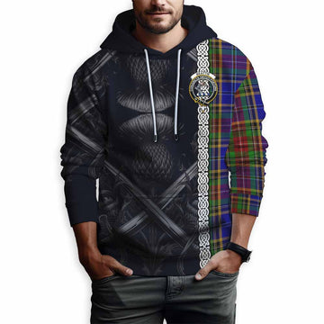 Beattie (Beatty) Tartan Hoodie with Family Crest Cross Sword Thistle Celtic Vibes Pullover Hoodie - Tartan Vibes Clothing