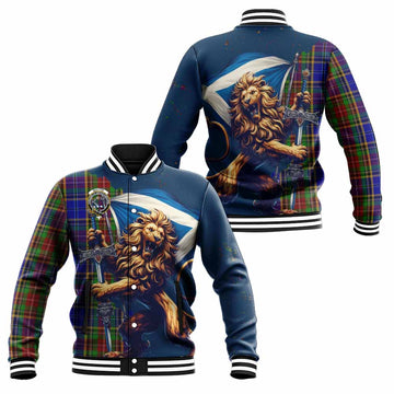 Beattie (Beatty) Tartan Family Crest Baseball Jacket with Scottish Majestic Lion Unisex - Tartan Vibes Clothing