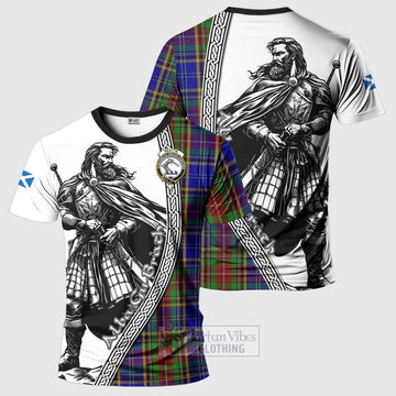Beattie (Beatty) Tartan Clan Crest T-Shirt with Highlander Warrior Celtic Style