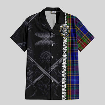 Beattie (Beatty) Tartan Hawaiian Shirt with Family Crest Cross Sword Thistle Celtic Vibes Kid - Tartan Vibes Clothing