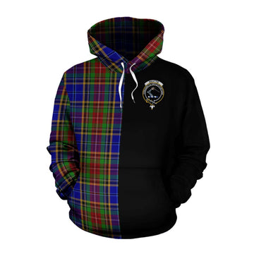 Beattie (Beatty) Tartan Cotton Hoodie with Family Crest and Half Of Me Style Pullover Hoodie XS - Tartan Vibes Clothing