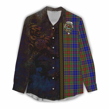 Beattie (Beatty) Tartan Family Crest Women's Casual Shirt Alba Gu Brath Be Brave Lion Ancient Style Female - Tartan Vibes Clothing