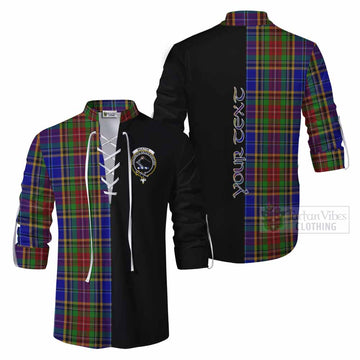 Beattie (Beatty) Tartan Ghillie Kilt Shirt with Family Crest and Half Of Me Style Men - Tartan Vibes Clothing