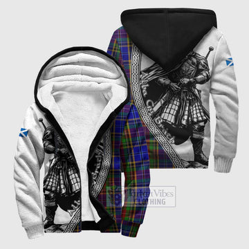 Beattie (Beatty) Tartan Clan Crest Sherpa Hoodie with Highlander Warrior Celtic Style Unisex S - Tartan Vibes Clothing
