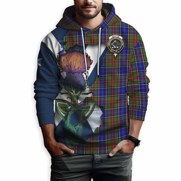 Tartan Vibes Clothing Beattie (Beatty) Tartan Family Crest Hoodie Scottish Thistle Celtic Inspired