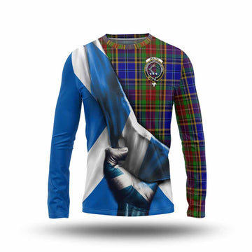 Beattie (Beatty) Tartan Long Sleeve T-Shirt with Family Crest Scotland Patriotic Style Unisex - Tartan Vibes Clothing
