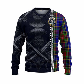 Beattie (Beatty) Tartan Knitted Sweater with Family Crest Cross Sword Thistle Celtic Vibes Unisex - Tartan Vibes Clothing