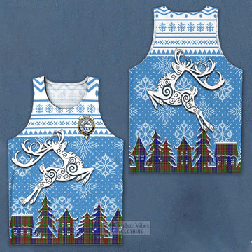 Beattie (Beatty) Clan Christmas Men's Tank Top Celtic Reindeer Style Men - Tartan Vibes Clothing