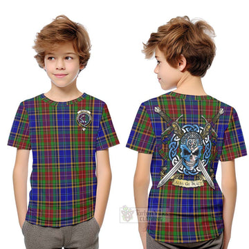 Beattie (Beatty) Tartan Kid T-Shirt with Family Crest Celtic Skull Style Youth XL Size14 - Tartan Vibes Clothing