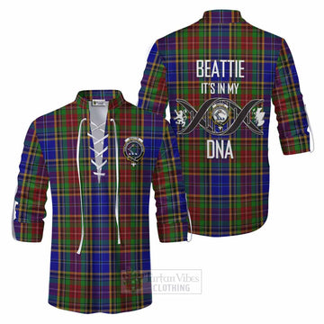 Beattie (Beatty) Tartan Ghillie Kilt Shirt with Family Crest DNA In Me Style Men - Tartan Vibes Clothing