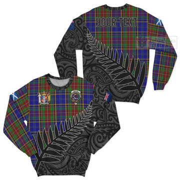 Beattie (Beatty) Crest Tartan Sweatshirt with New Zealand Silver Fern Half Style Unisex - Tartan Vibes Clothing