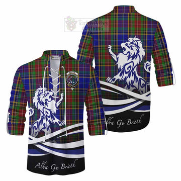 Beattie (Beatty) Tartan Ghillie Kilt Shirt with Alba Gu Brath Regal Lion Emblem Men - Tartan Vibes Clothing